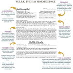 Load image into Gallery viewer, WERK The Day Morning Page - The Overflow Journal
