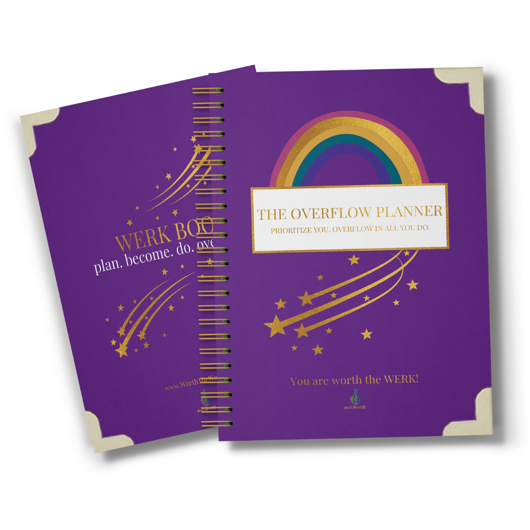 The Overflow Planner - Grace Pace the 12 part journal system that helps you prioritize yourself, acts as a therapeutic companion, & cultivates healthy morning & night routines filled with soul care