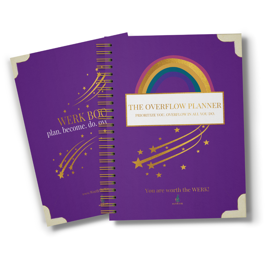 The Overflow Planner - Grace Pace the 12 part journal system that helps you prioritize yourself, acts as a therapeutic companion, & cultivates healthy morning & night routines filled with soul care