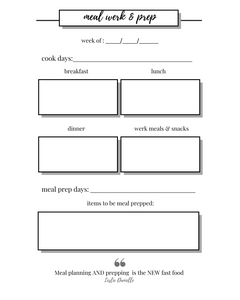 Meal WERK Printable