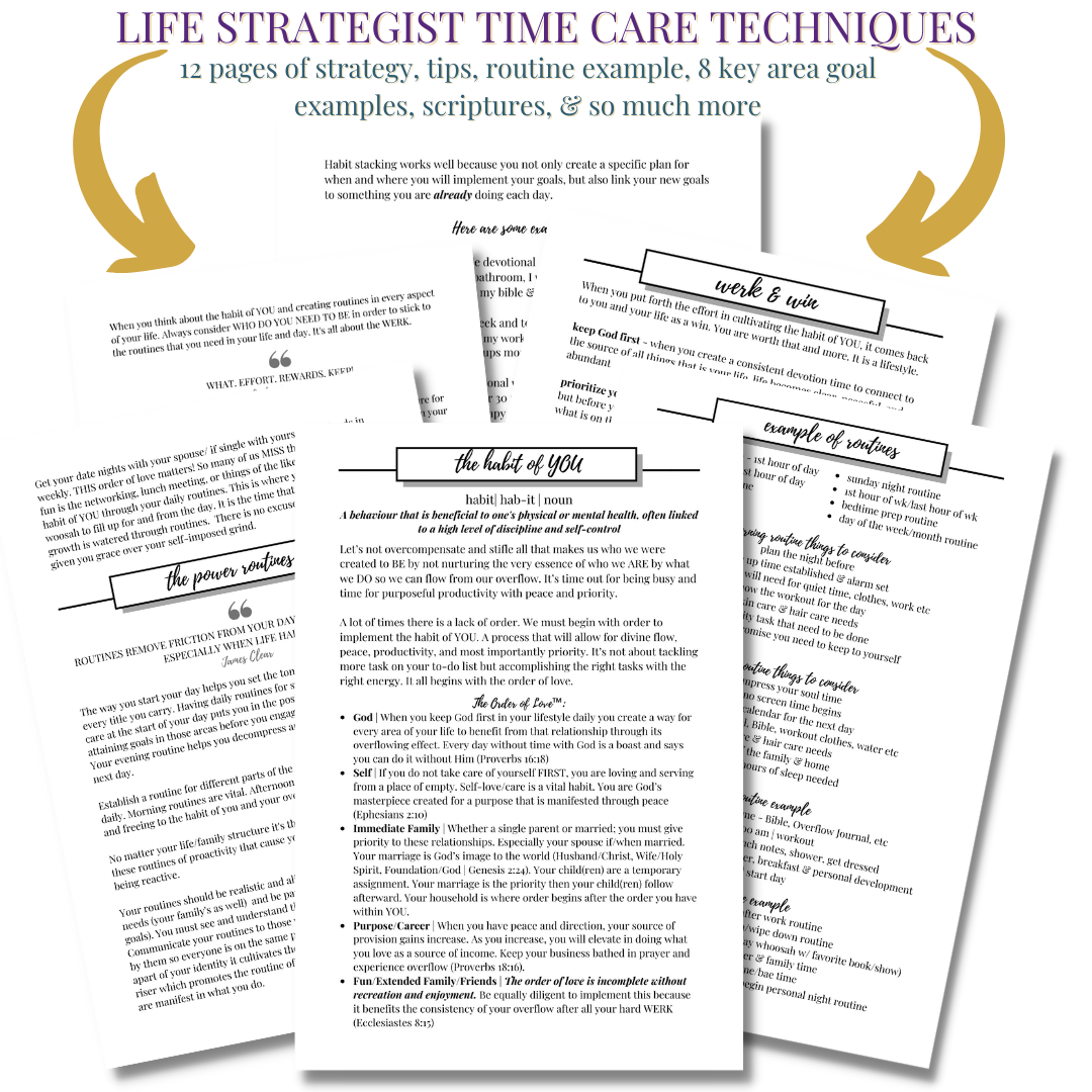 The Overflow Planner - Divine Timecare
