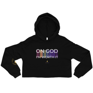 On God WERK Crop Hoodie