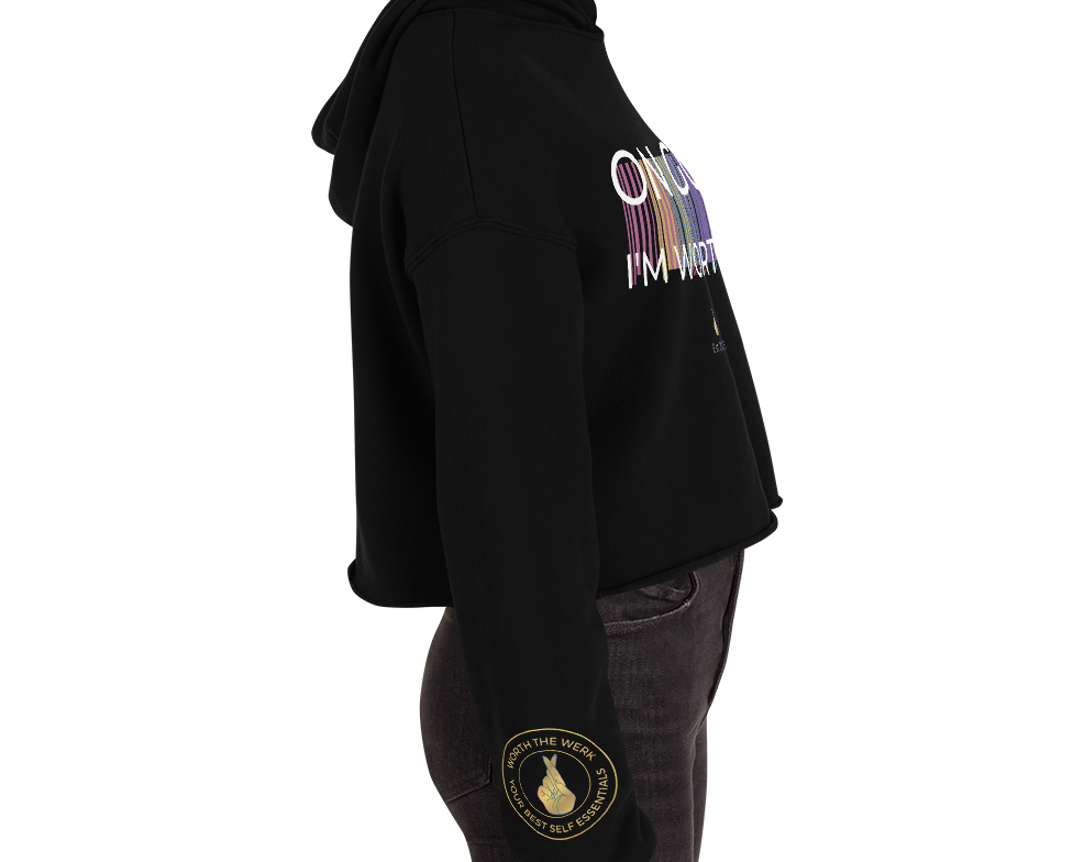 On God WERK Crop Hoodie